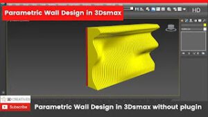 Parametric Wall Design in 3dsmax without plugin free model downloads